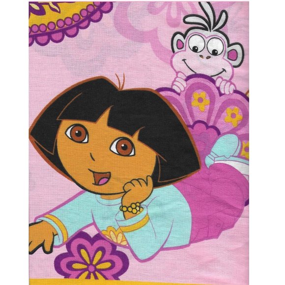 Dora the Explorer Full Flat Sheet Pink - Picture 4 of 9
